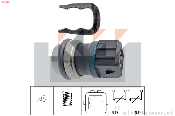 Olietemperatuursensor KW 530 172