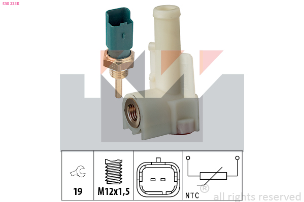 Temperatuursensor KW 530 233K