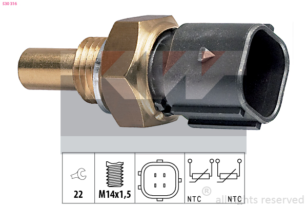 Temperatuursensor KW 530 316