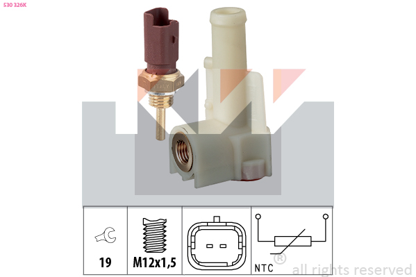 Temperatuursensor KW 530 326K