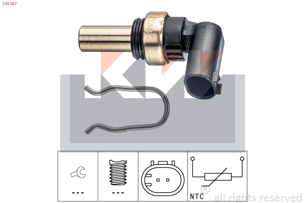 Temperatuursensor KW 530 387