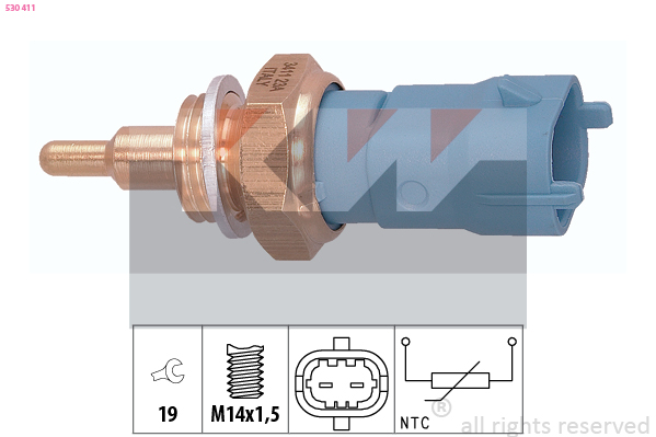 Temperatuursensor KW 530 411