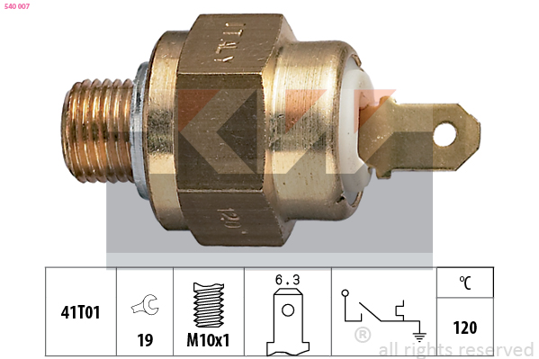 Temperatuurschakelaar KW 540 007