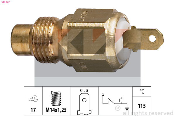 Temperatuurschakelaar KW 540 047