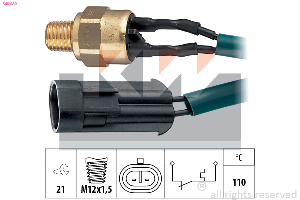 Temperatuurschakelaar KW 540 089