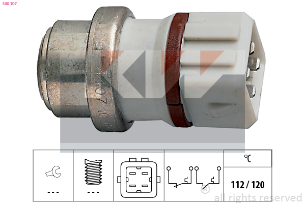 Temperatuurschakelaar KW 540 107