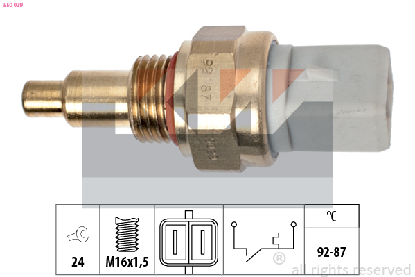 Temperatuurschakelaar KW 550 029