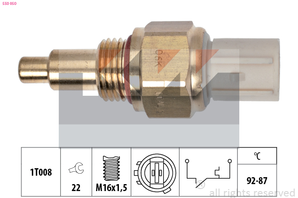 Temperatuurschakelaar KW 550 050