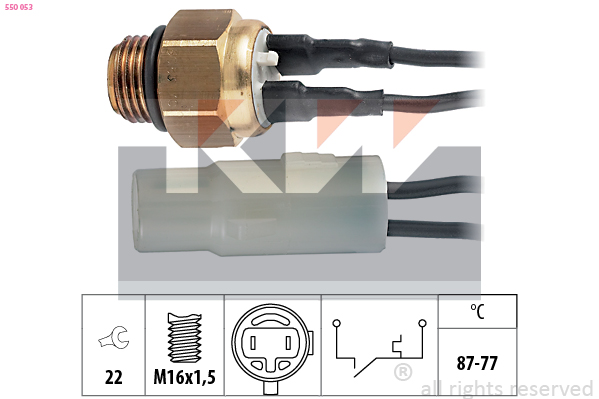 Temperatuurschakelaar KW 550 053