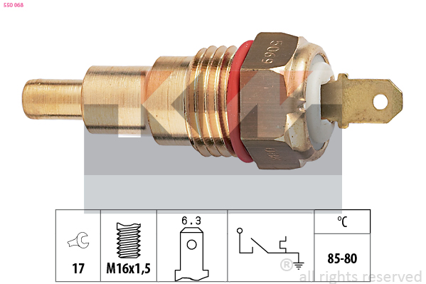 Temperatuurschakelaar KW 550 068