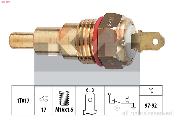 Temperatuurschakelaar KW 550 069