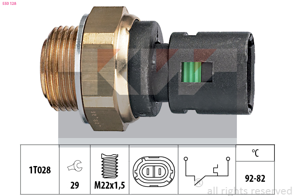 Temperatuurschakelaar KW 550 128