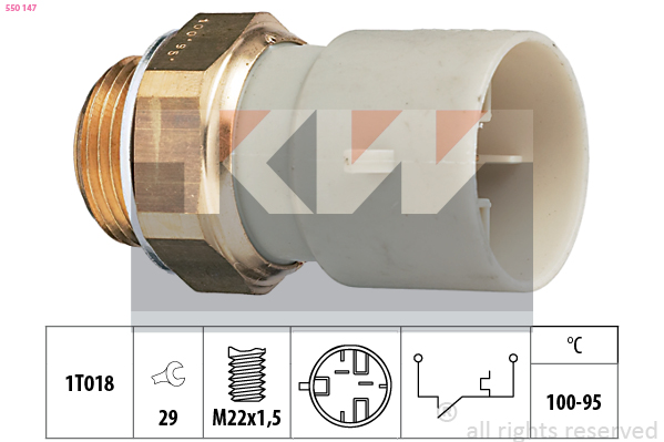 Temperatuurschakelaar KW 550 147