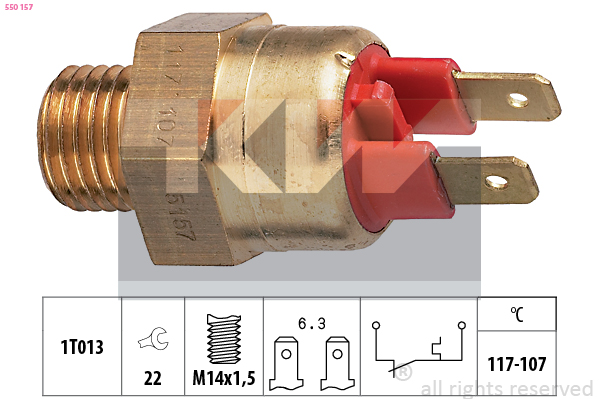 Temperatuurschakelaar KW 550 157
