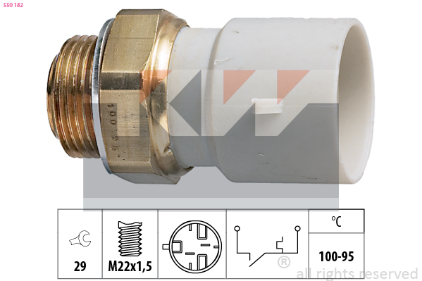 Temperatuurschakelaar KW 550 182