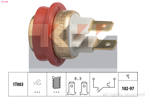 Temperatuurschakelaar KW 550 208