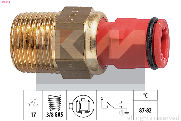 Temperatuurschakelaar KW 550 259