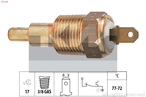 Temperatuurschakelaar KW 550 269