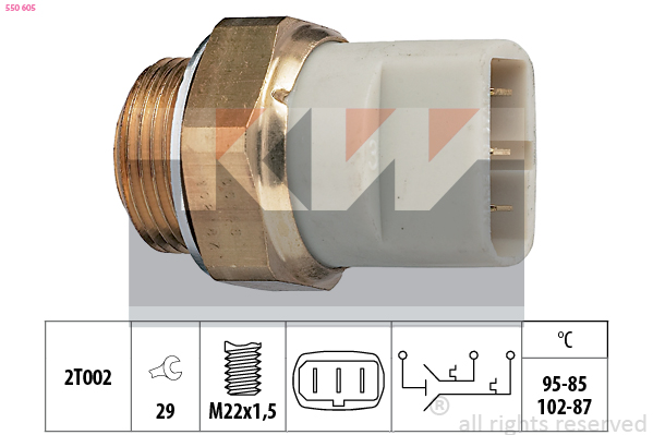 Temperatuurschakelaar KW 550 605