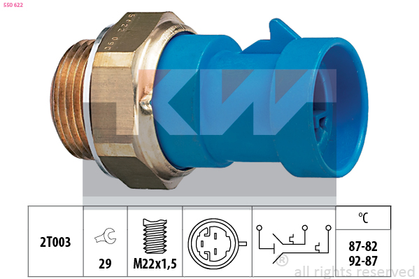 Temperatuurschakelaar KW 550 622