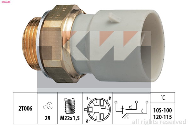 Temperatuurschakelaar KW 550 649