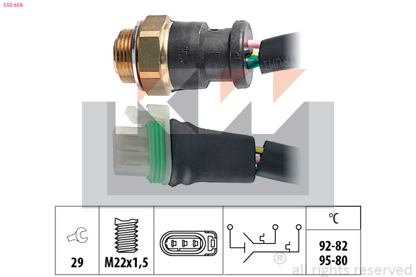 Temperatuurschakelaar KW 550 656