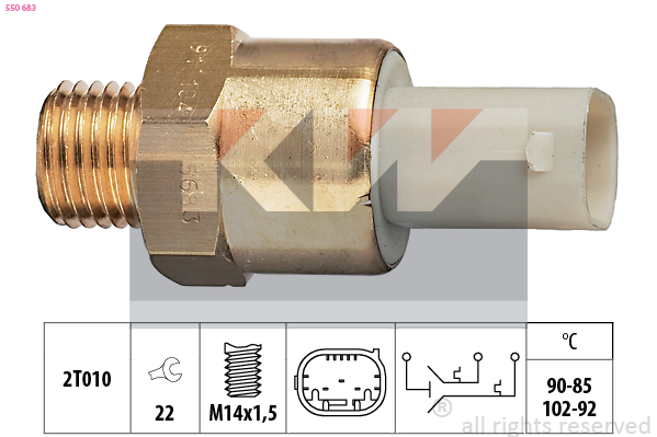 Temperatuurschakelaar KW 550 683