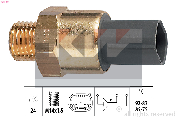 Temperatuurschakelaar KW 550 691