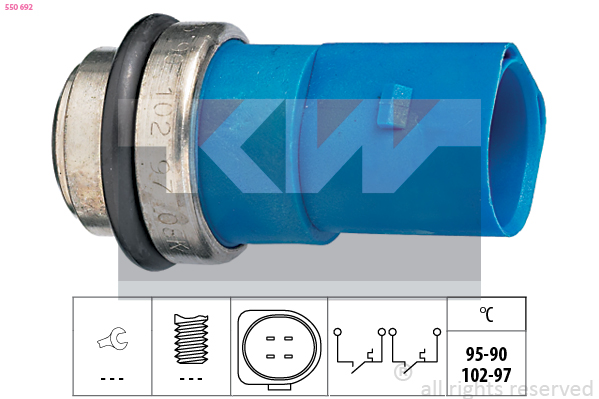 Temperatuurschakelaar KW 550 692