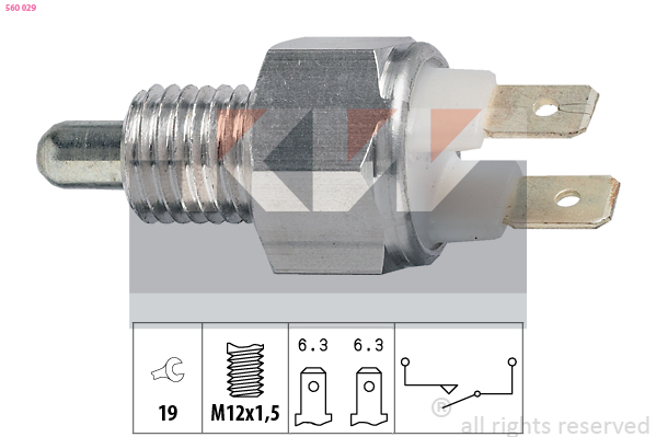 Achteruitrijlichtschakelaar KW 560 029