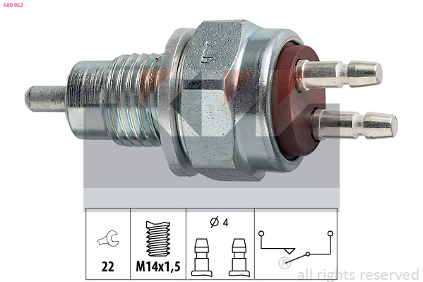 Achteruitrijlichtschakelaar KW 560 052