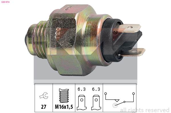 Achteruitrijlichtschakelaar KW 560 074