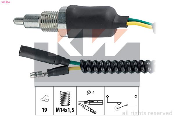 Achteruitrijlichtschakelaar KW 560 094