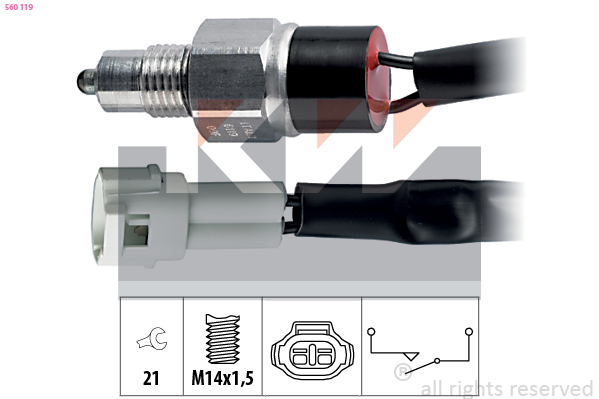 Achteruitrijlichtschakelaar KW 560 119