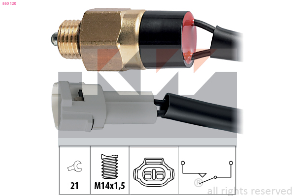 Achteruitrijlichtschakelaar KW 560 120