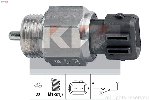 Achteruitrijlichtschakelaar KW 560 126