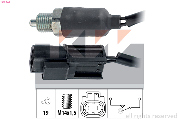 Achteruitrijlichtschakelaar KW 560 140