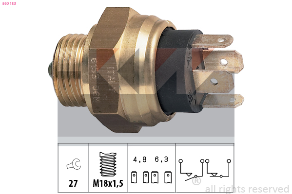 Achteruitrijlichtschakelaar KW 560 153