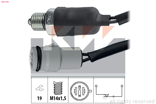 Achteruitrijlichtschakelaar KW 560 158