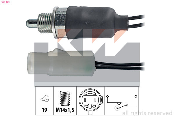 Achteruitrijlichtschakelaar KW 560 173