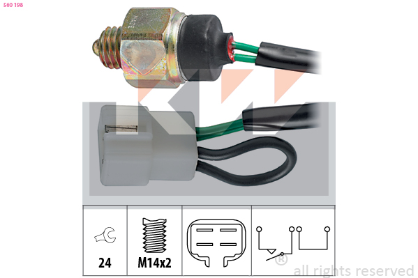 Achteruitrijlichtschakelaar KW 560 198