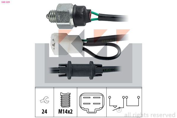 Achteruitrijlichtschakelaar KW 560 229