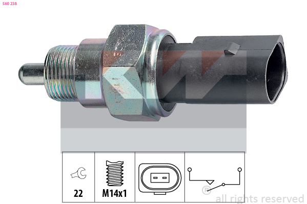 Achteruitrijlichtschakelaar KW 560 238