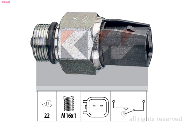 Achteruitrijlichtschakelaar KW 560 267