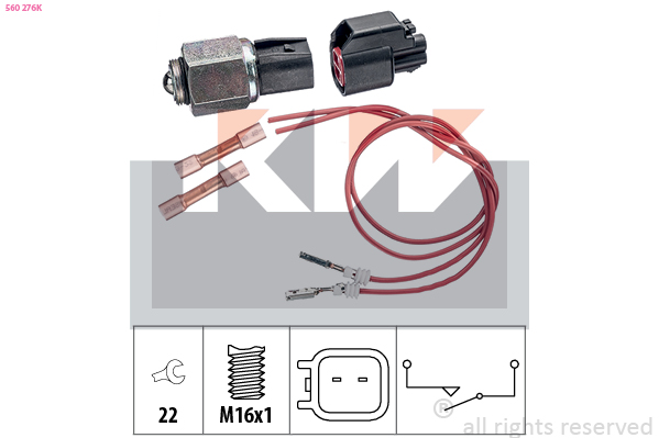 Achteruitrijlichtschakelaar KW 560 276K