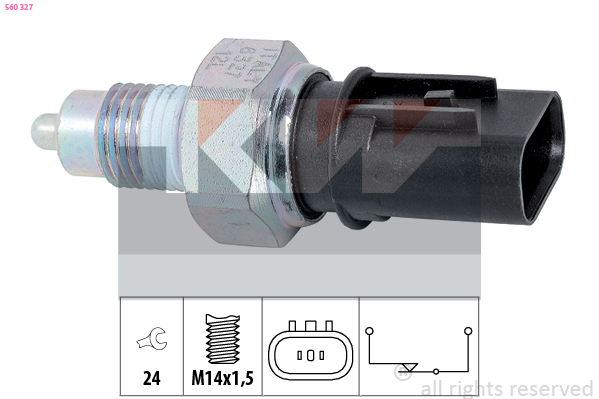 Achteruitrijlichtschakelaar KW 560 327