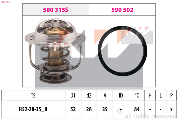 Thermostaat KW 580 315