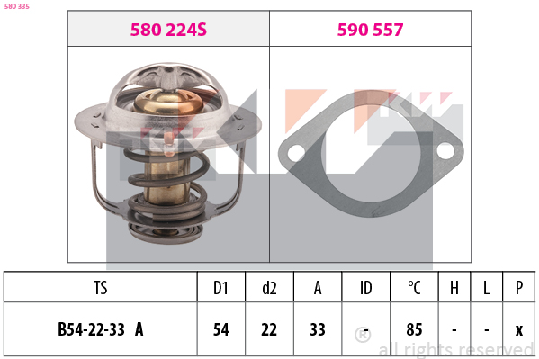 Thermostaat KW 580 335