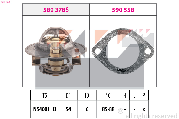 Thermostaat KW 580 378