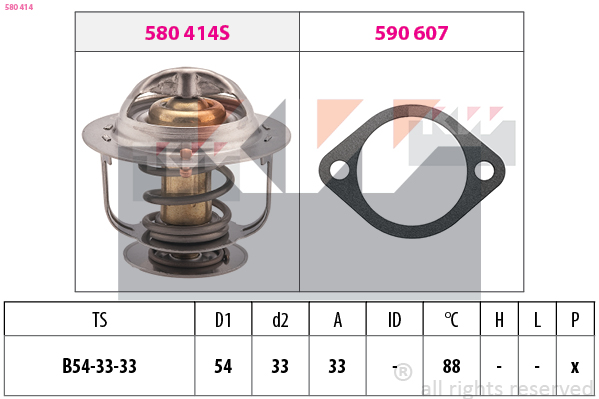 Thermostaat KW 580 414